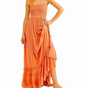 Womens Summer Cotton Sexy Backless Long Dresses Beach Summer Vacation Weekend